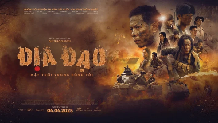 Phim Việt Ra Rạp Tháng 4/2025: Địa Đạo, Lật Mặt 8 và Loạt Bom Tấn Không Thể Bỏ Lỡ